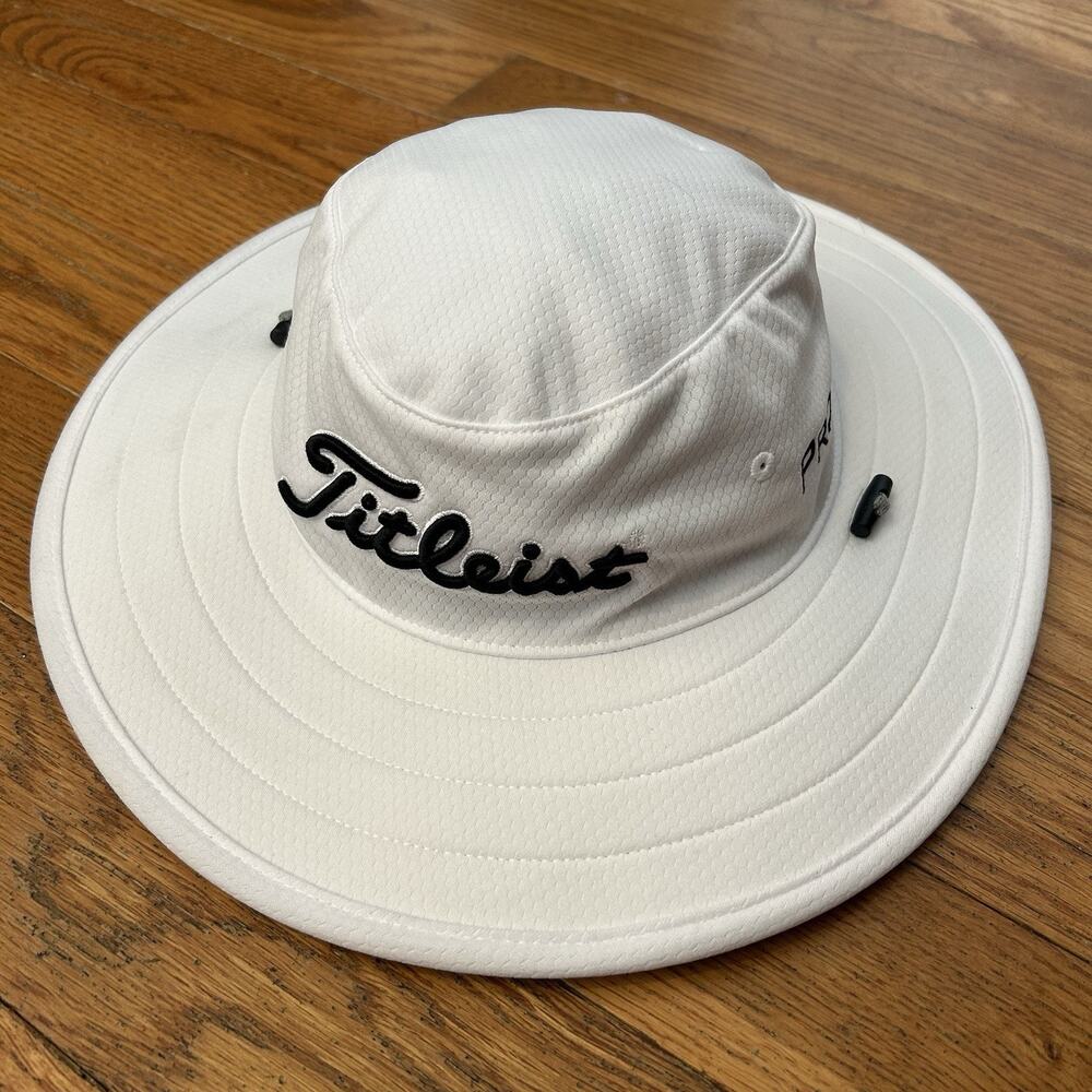 Titleist Tour Aussie Footjoy Pro V1 Golf Full Brim Bucket Sun Hat